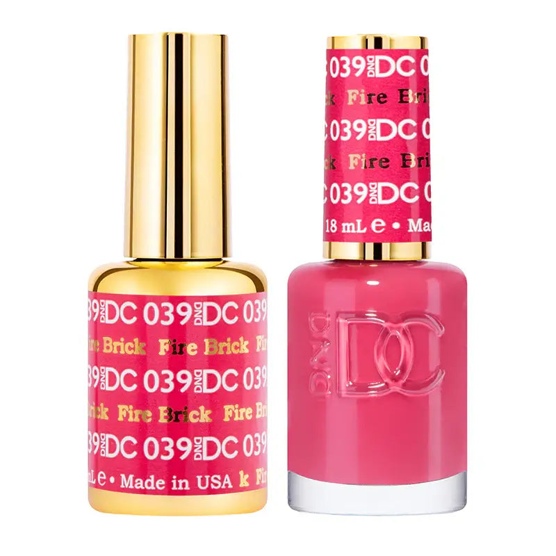 DND DC Gel Nail Polish - Fire Brick #039 DND