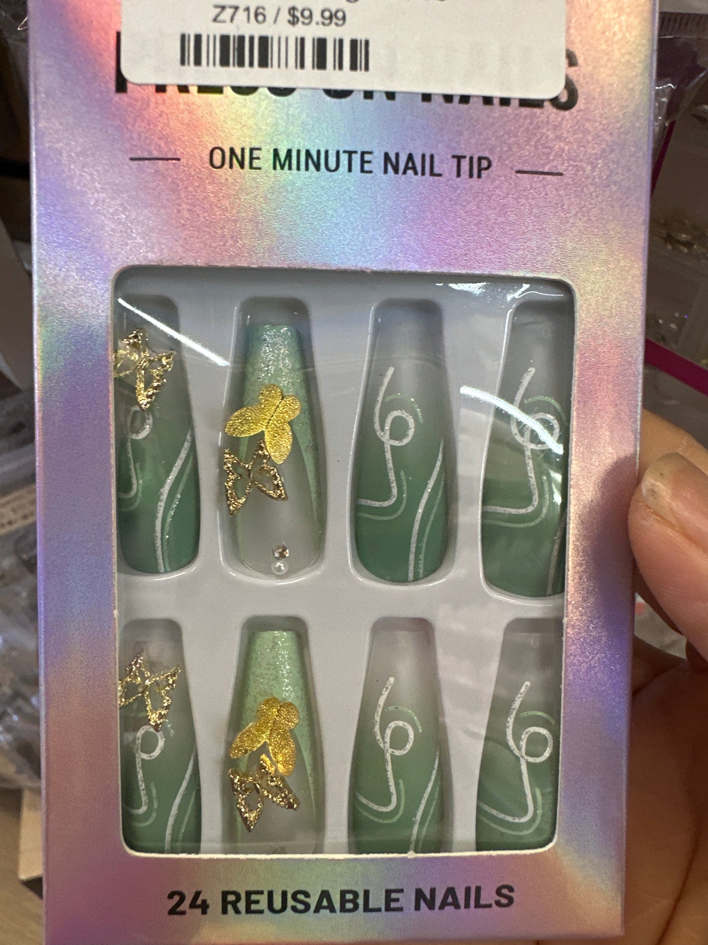 Press on Nail Design Z716 Beyond Beauty Page