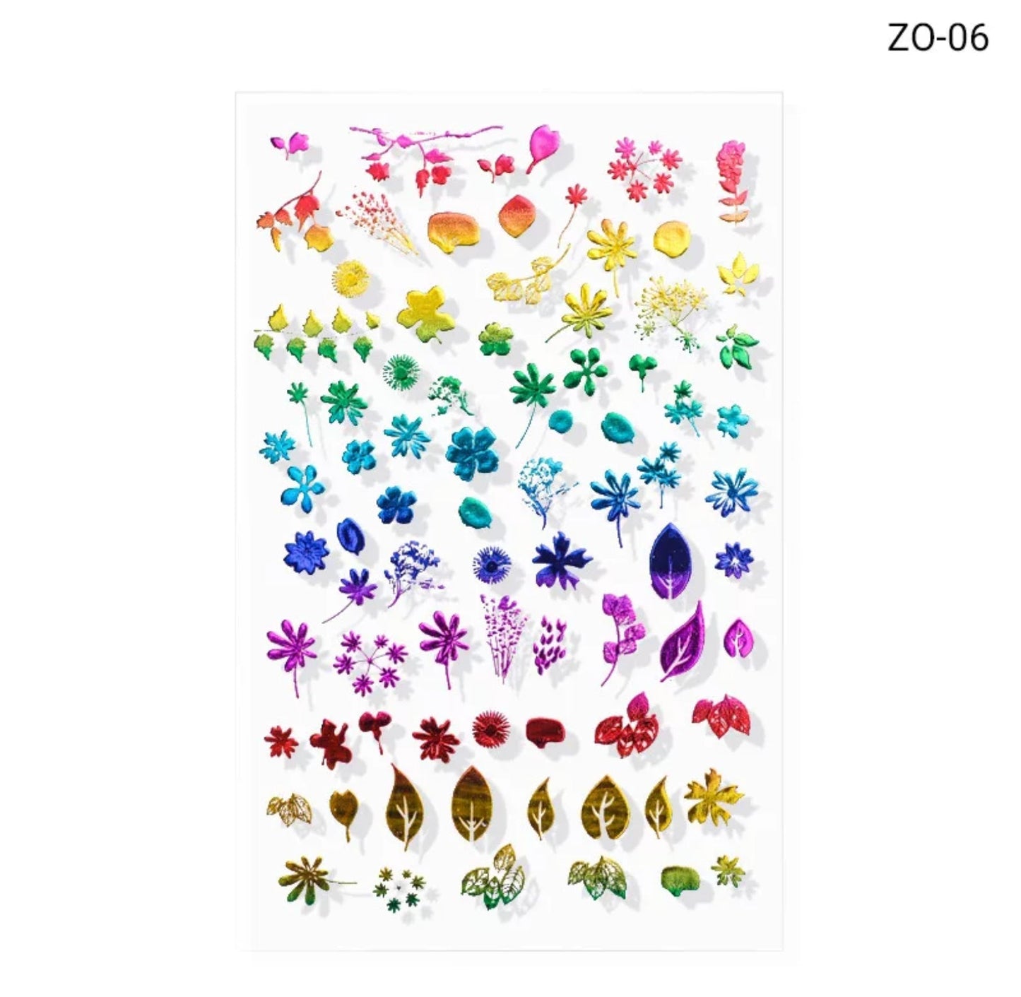 Nail Sticker Colorful Luxury 3D jewels Design -DP413 Premier Nail Supply