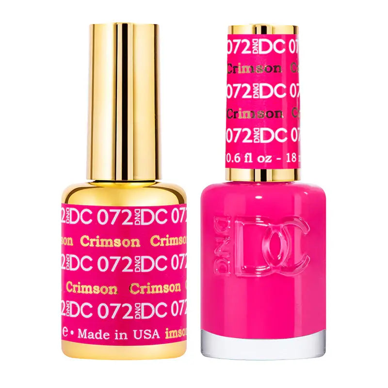 DND DC Gel Nail Polish - Crimson #072 DND