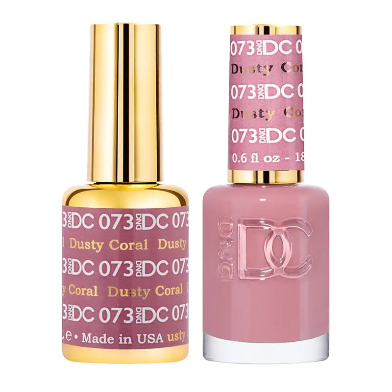 DND DC Gel Nail Polish - Dusty Coral #073 DND