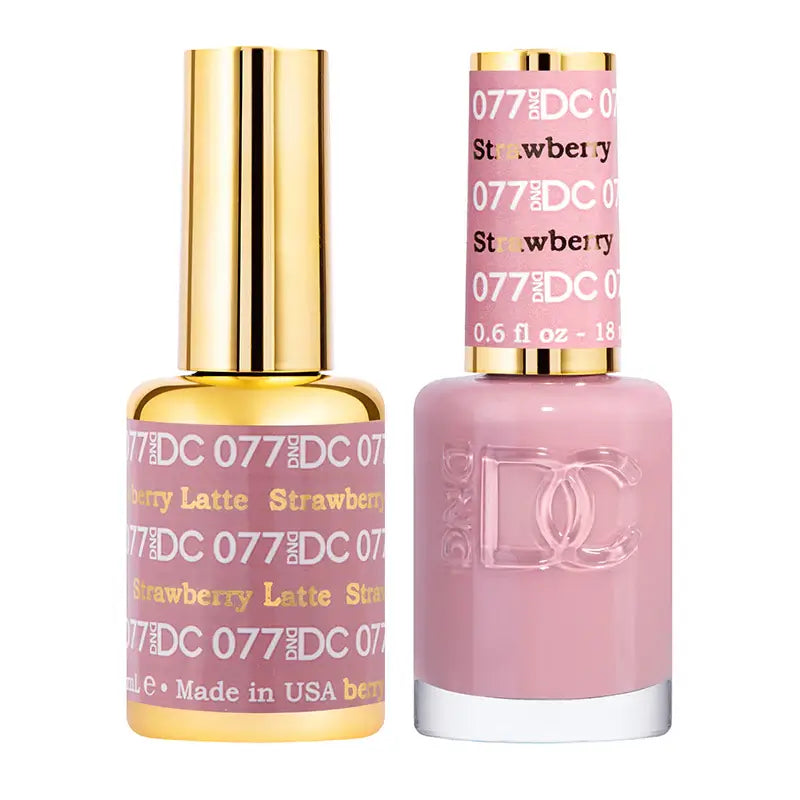 DND DC Gel Nail Polish - Strawberry Latte #077 DND