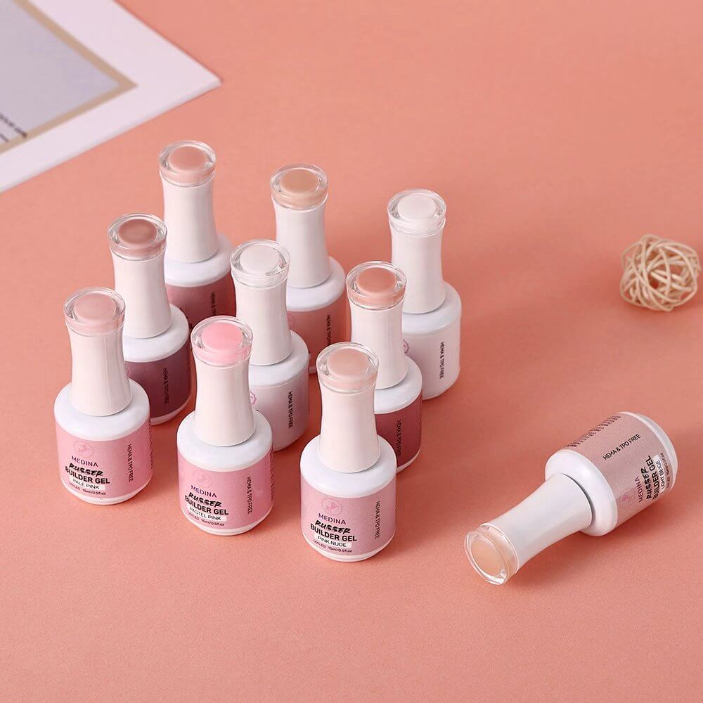 Medina - Rubber Builder Gel Pink Nude 15ml Medina