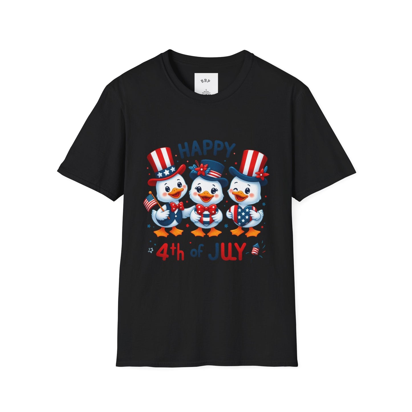 4th of July Duck Trio T-Shirt Printify