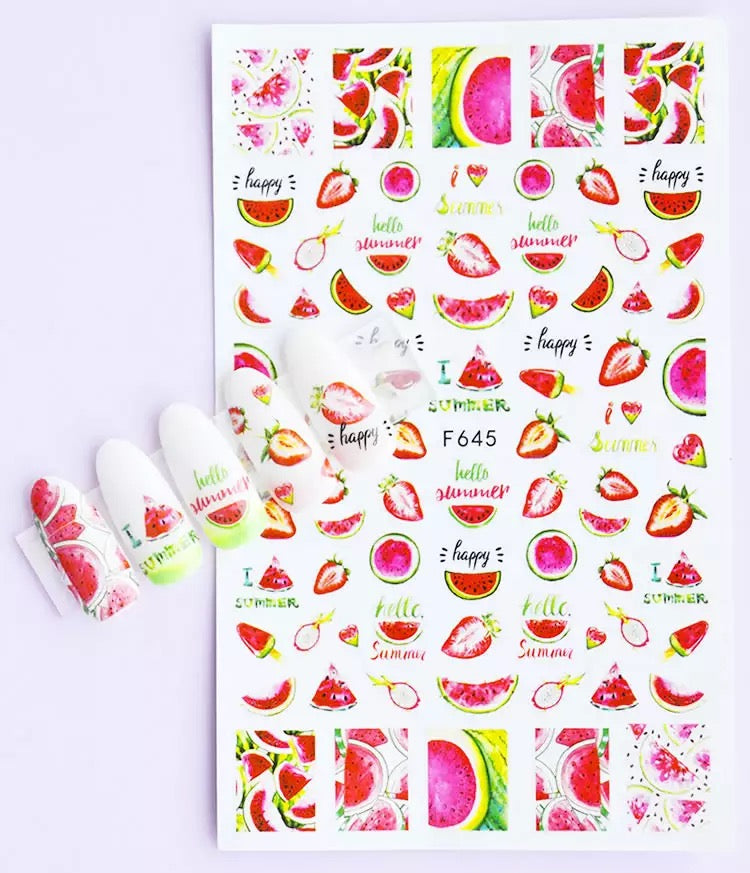 Nail Sticker Colorful Luxury 3D jewels Design -DP413 Premier Nail Supply