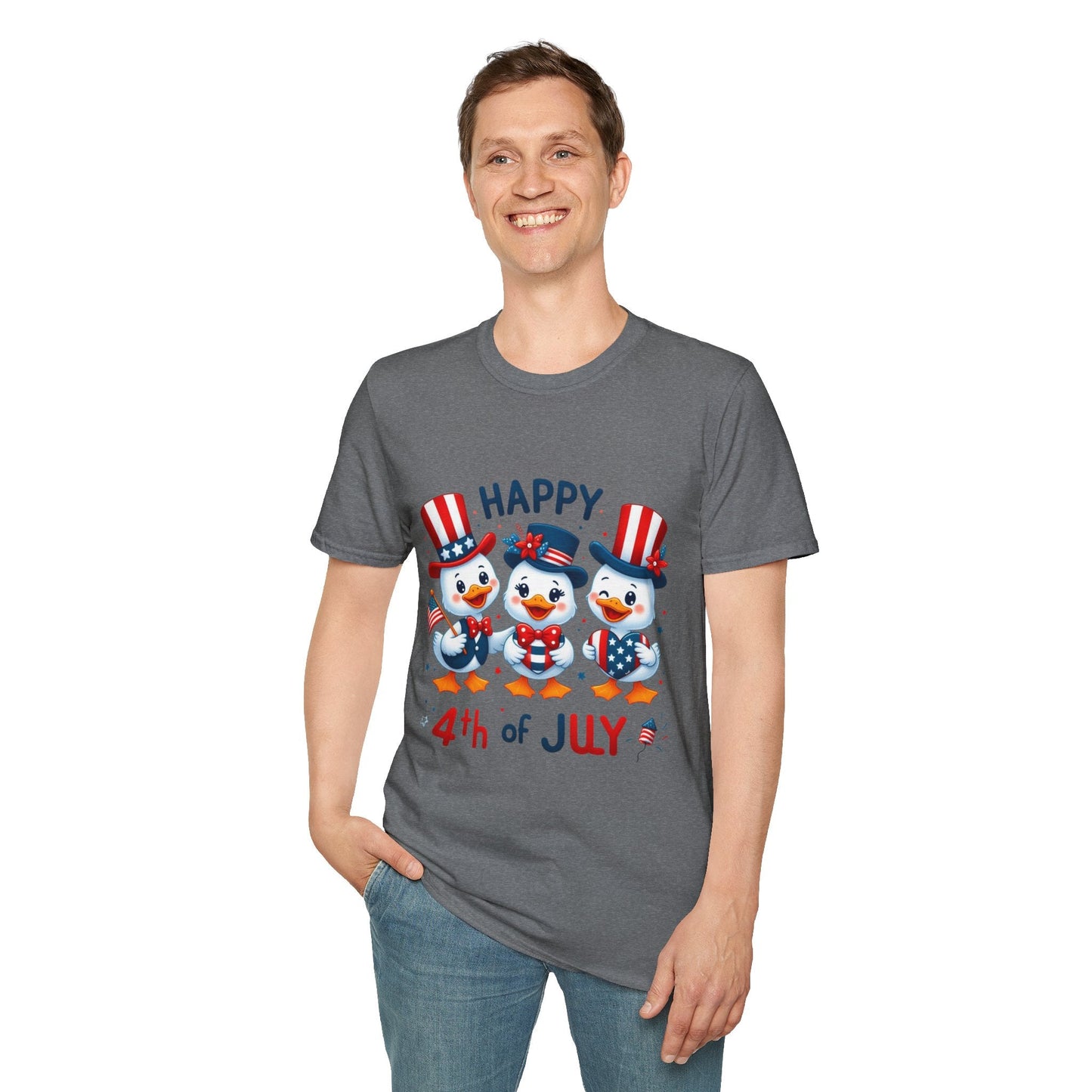 4th of July Duck Trio T-Shirt Printify
