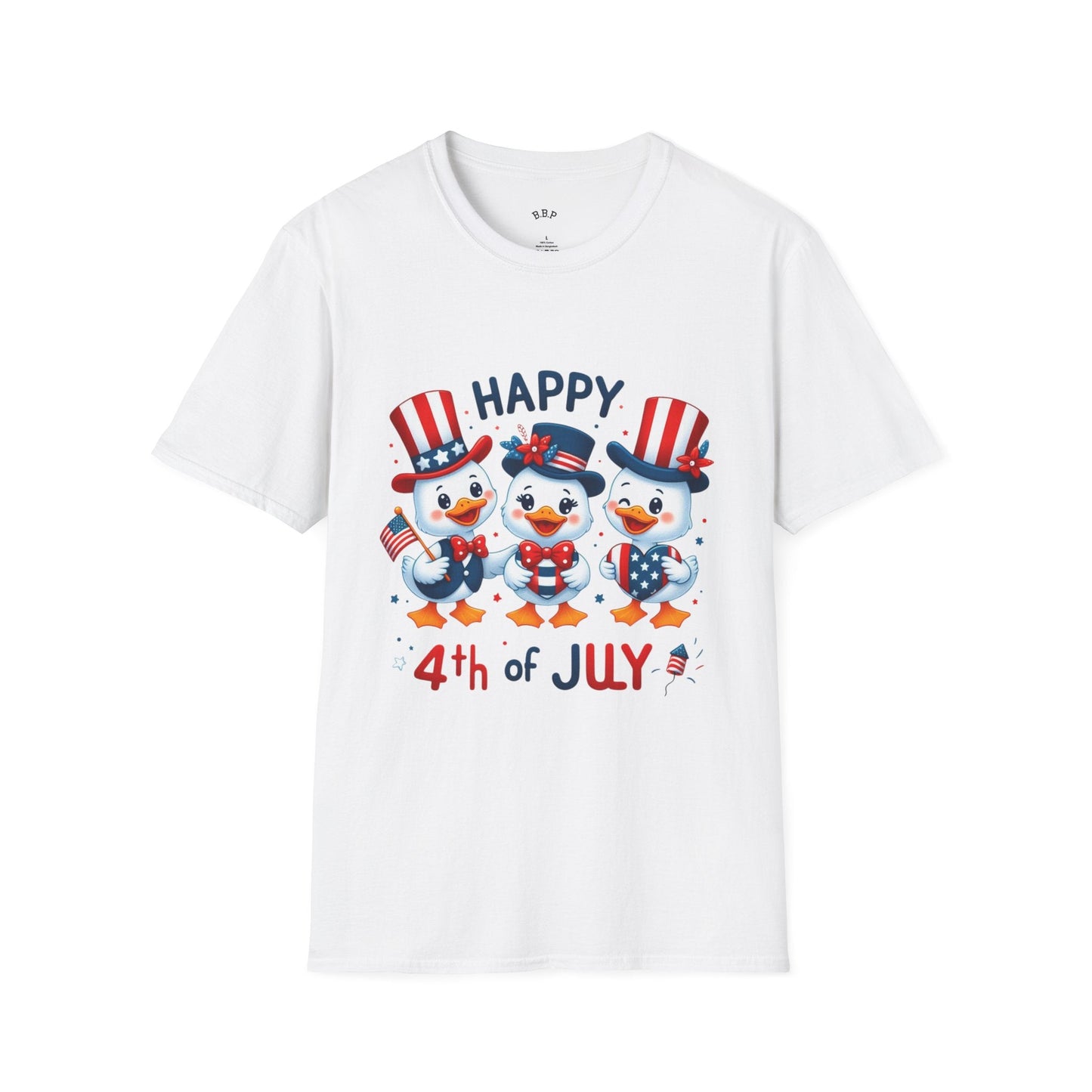 4th of July Duck Trio T-Shirt Printify