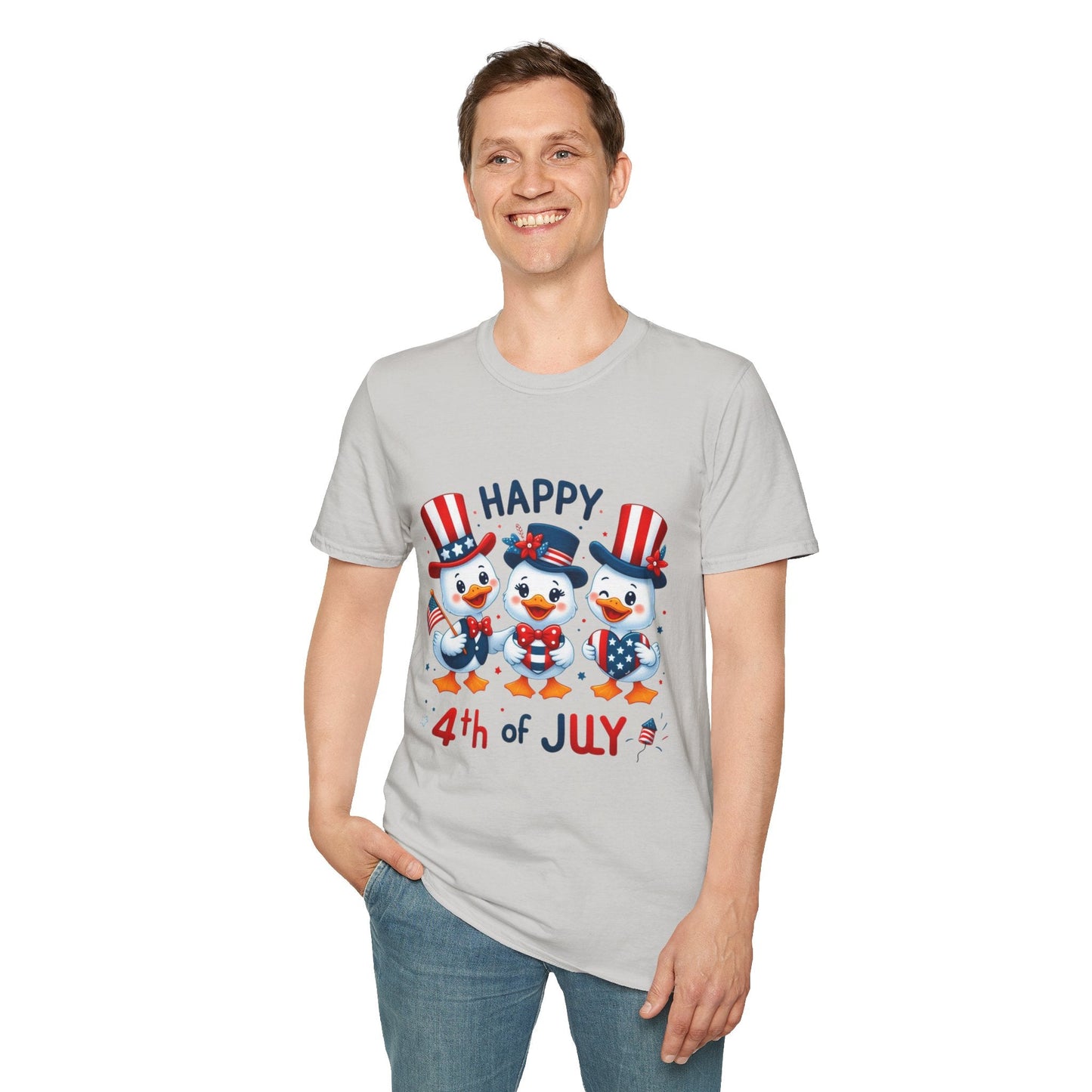 4th of July Duck Trio T-Shirt Printify