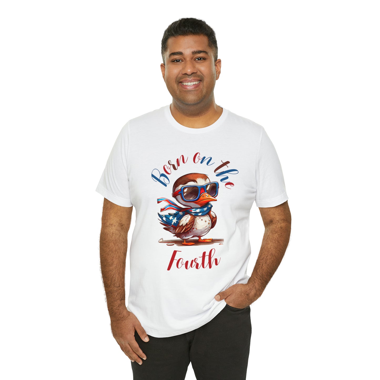 Born on the Fourth shirt, USA Shirt, Independence Day Tee, 4th of July women's shirt, Fourth of July Tee, Patriotic Shirt, 4th of July tee Printify