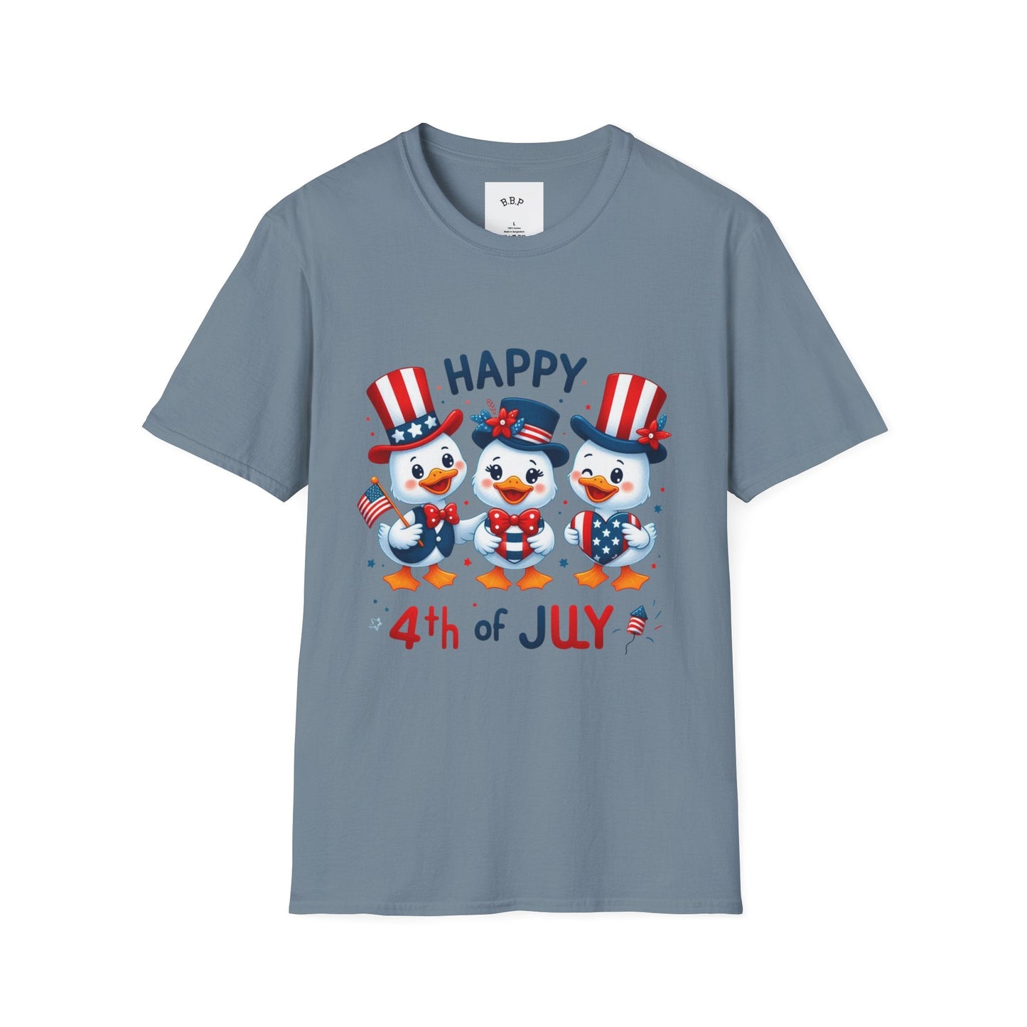 4th of July Duck Trio T-Shirt Printify