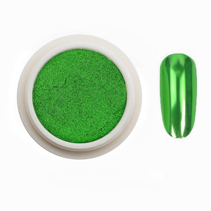 Medina Green Chrome Nail Powder #09
