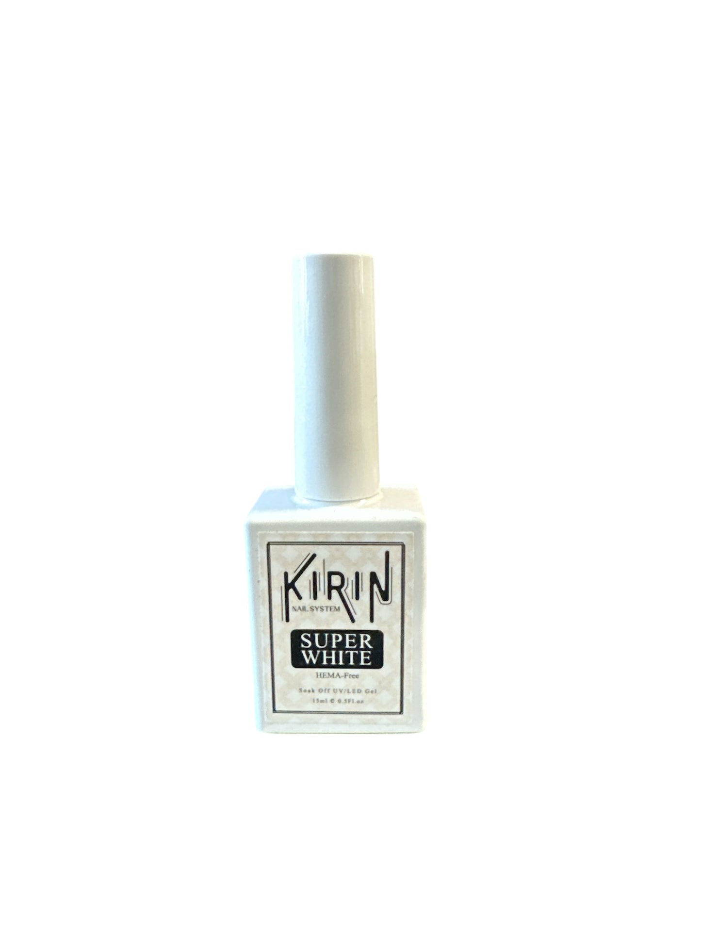 Kirin Gel color Super White Hema Free 0.5 oz Kirin