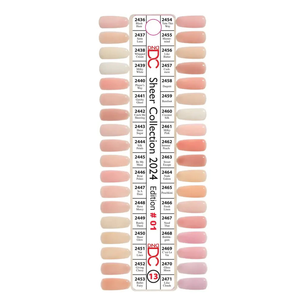 DND - DC Gecolor Duo Sheer Collection Swatch – Single – 13 DND