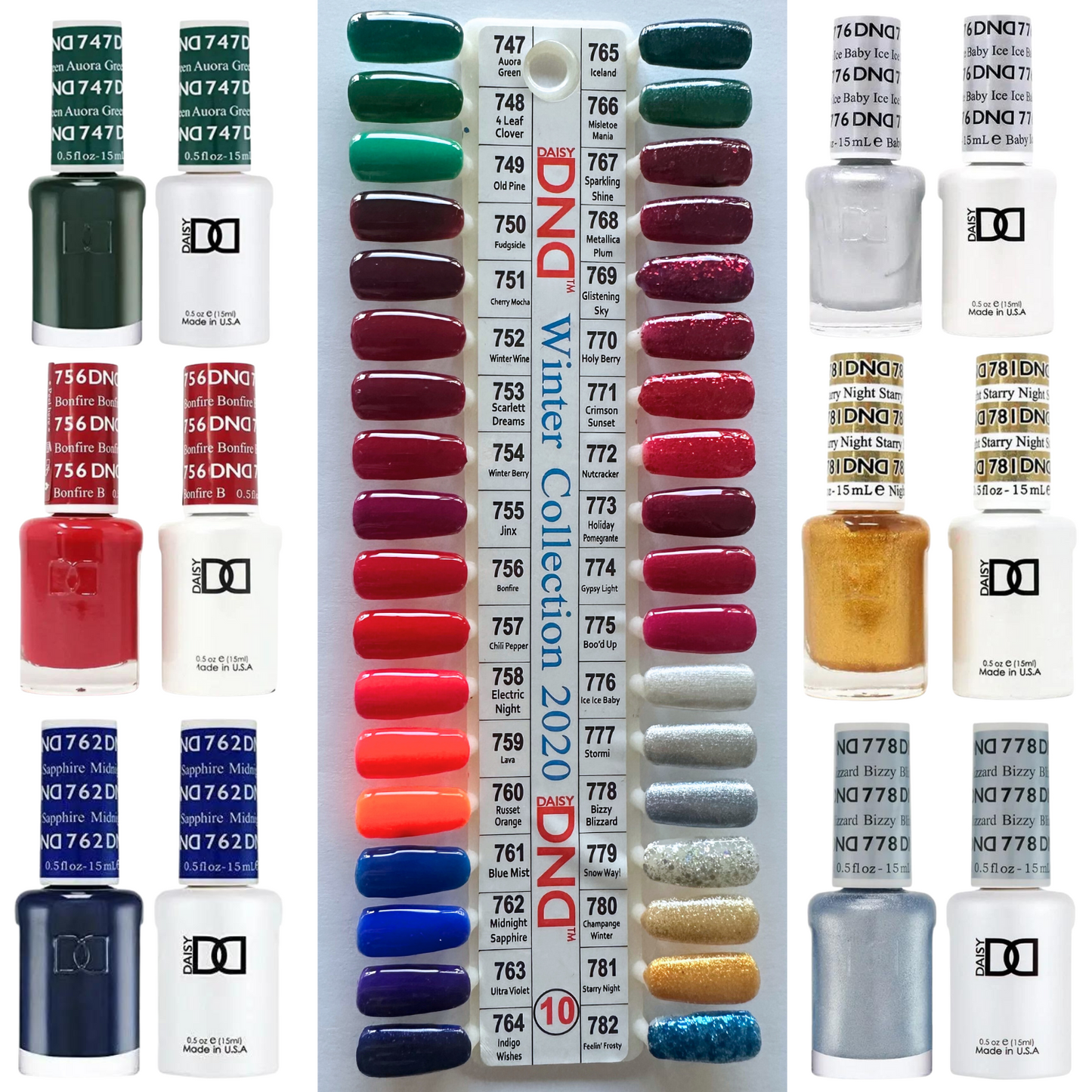 DND Gel Nail Polish Duo Collection 36 color Bundle #10 DND