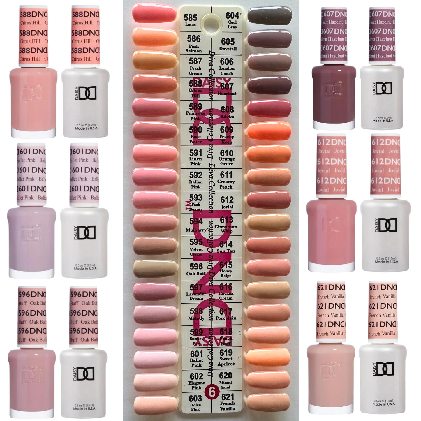 DND Gel Nail Polish Duo Collection 36 color Bundle #6 DND