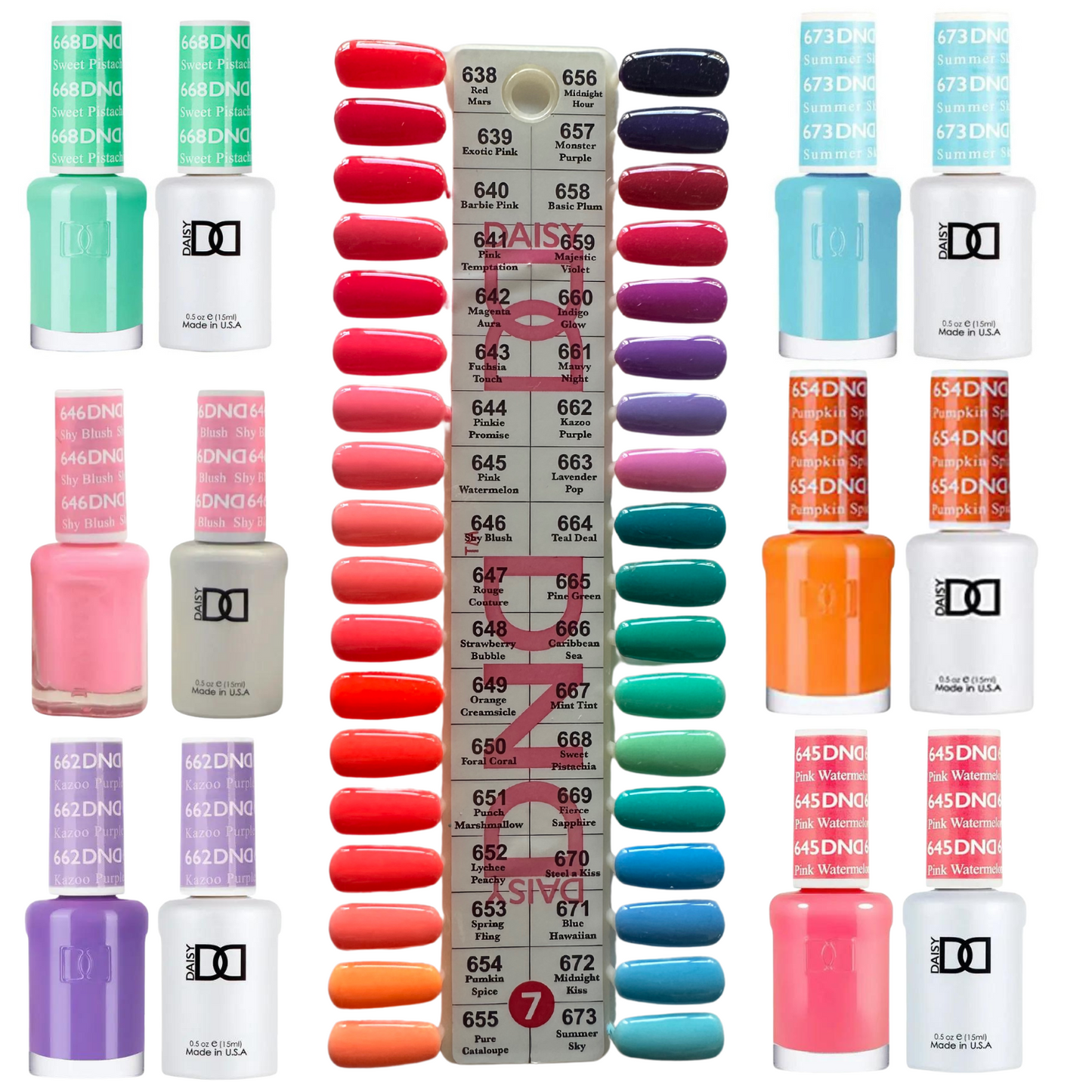 DND Gel Nail Polish Duo Collection 36 color Bundle #7 DND