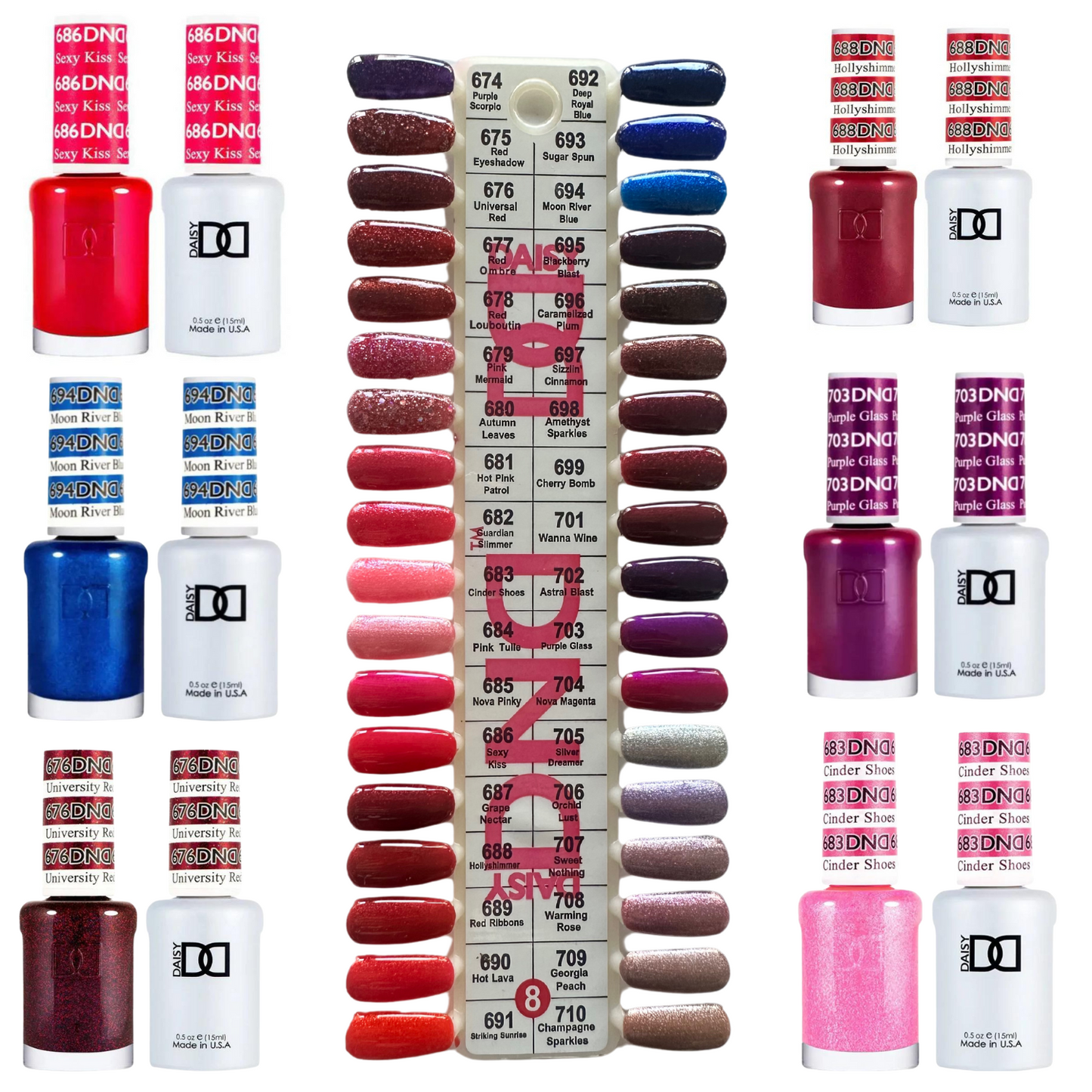 DND Gel Nail Polish Duo Collection 36 color Bundle #8 DND