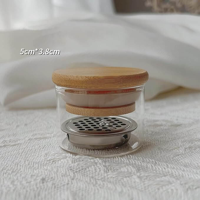 Dappen Dish with Metal Strainer Wood Lip Beyond Beauty Page