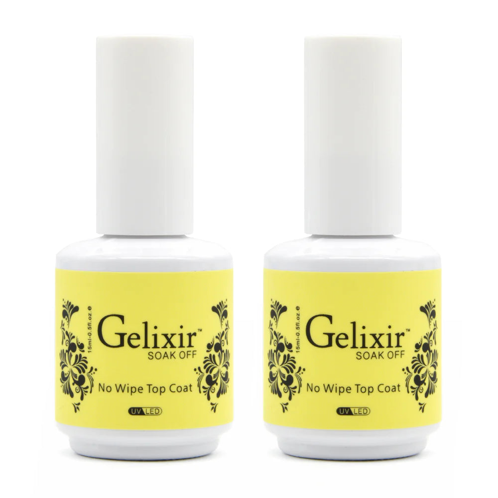 Gelixir Soak Off No Wipe Topcoat 0.5 oz Gelixir