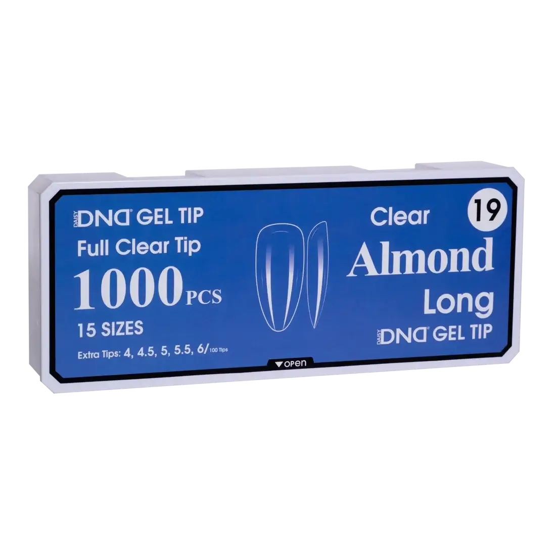 DND Soft Gel Tips - Almond Long #19 DND