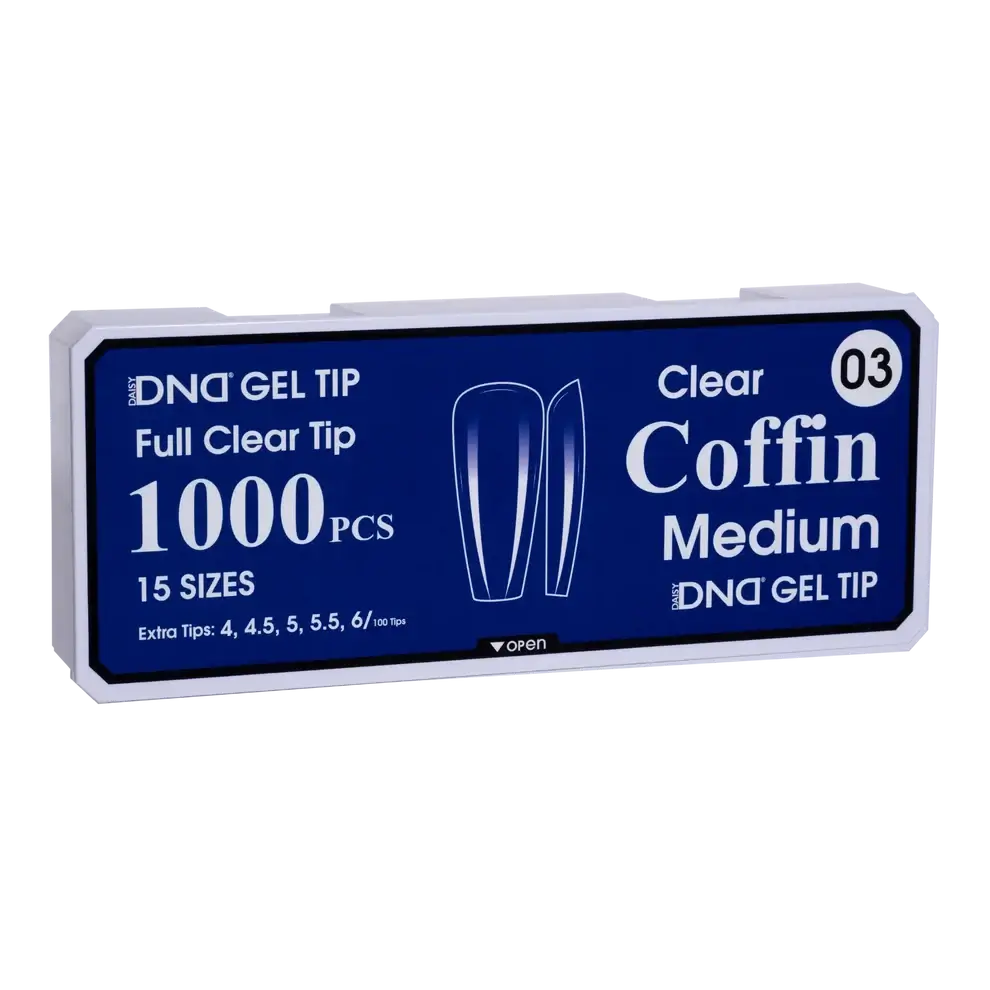 DND Soft Gel Tips - Coffin Medium #03 DND
