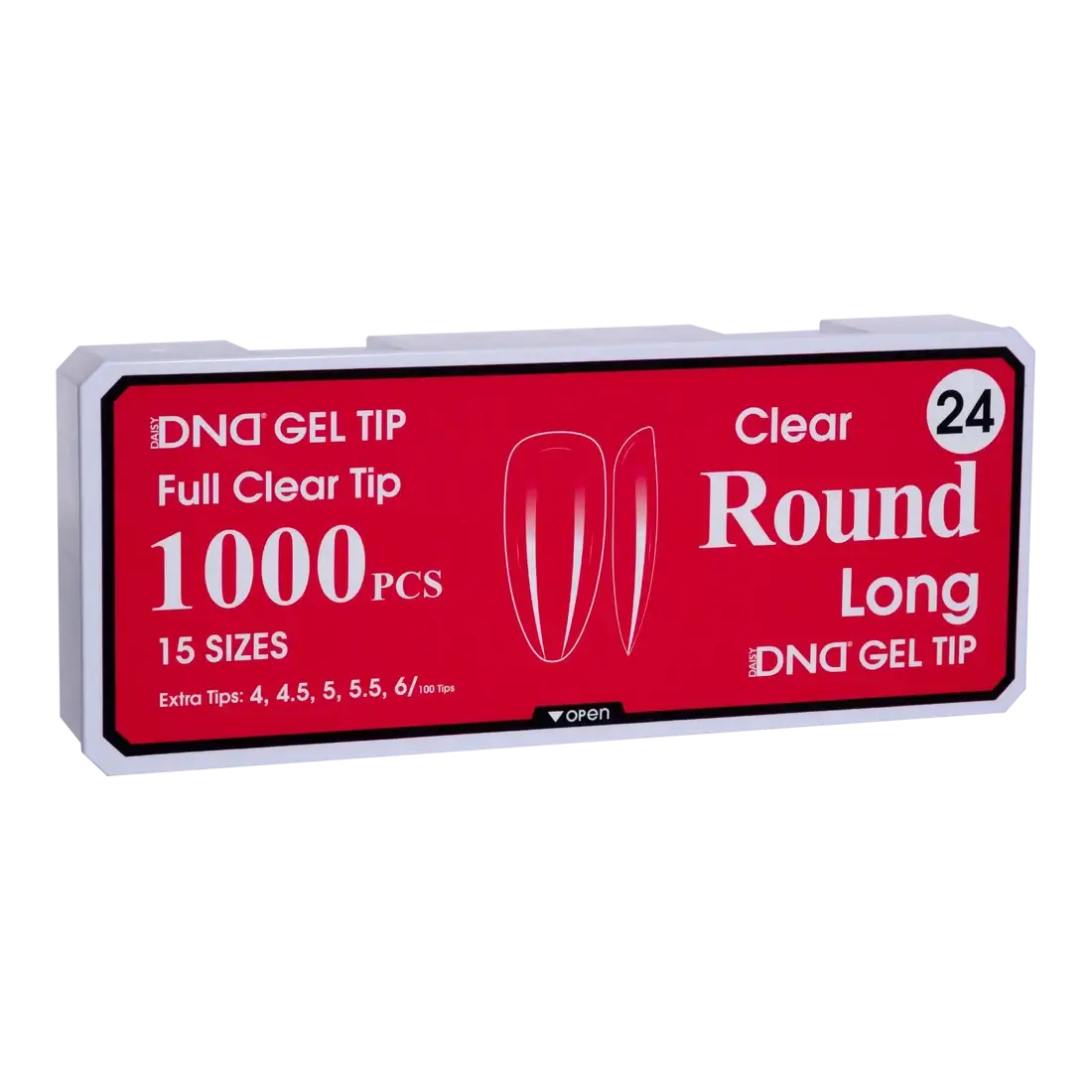 DND Soft Gel Tips - Round Long #24 DND