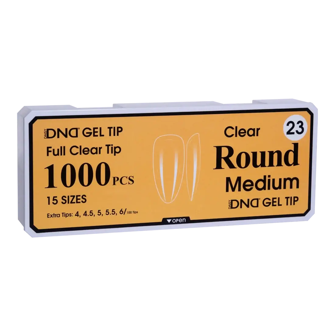DND Soft Gel Tips - Round Medium #23 DND