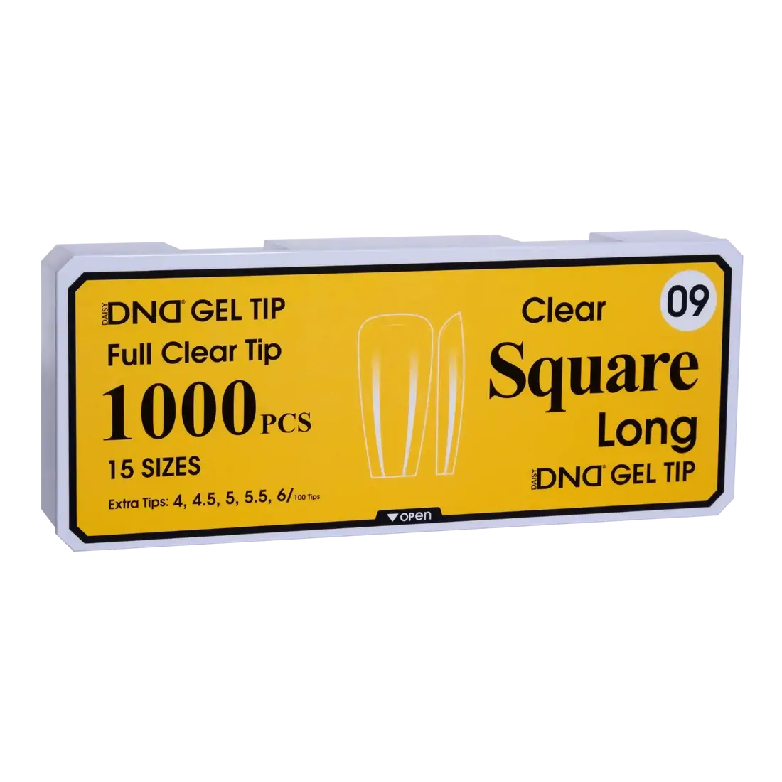 DND Soft Gel Tips - Square Long #09 DND