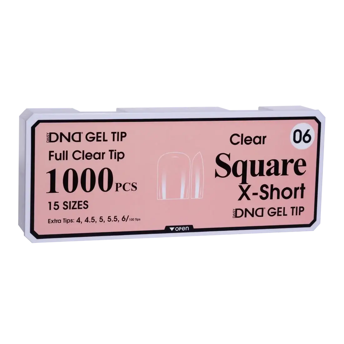 DND Soft Gel Tips - Square X-Short #06 DND
