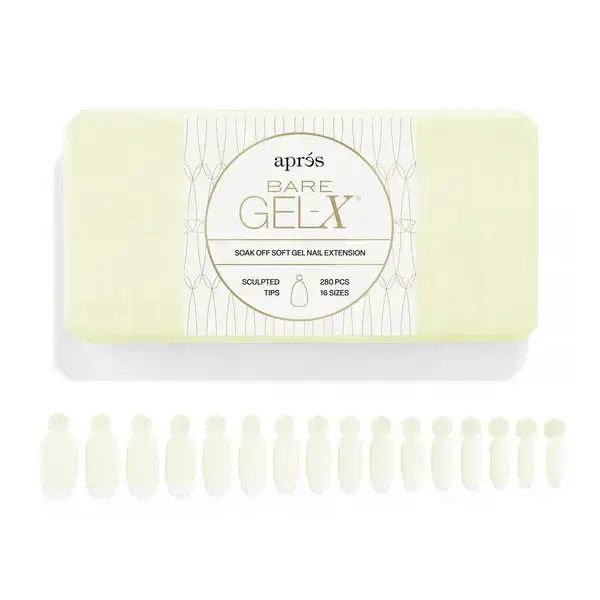 Aprés Bare Gel-X® Sculpted Box of Tips (16 sizes, 280pcs) apres
