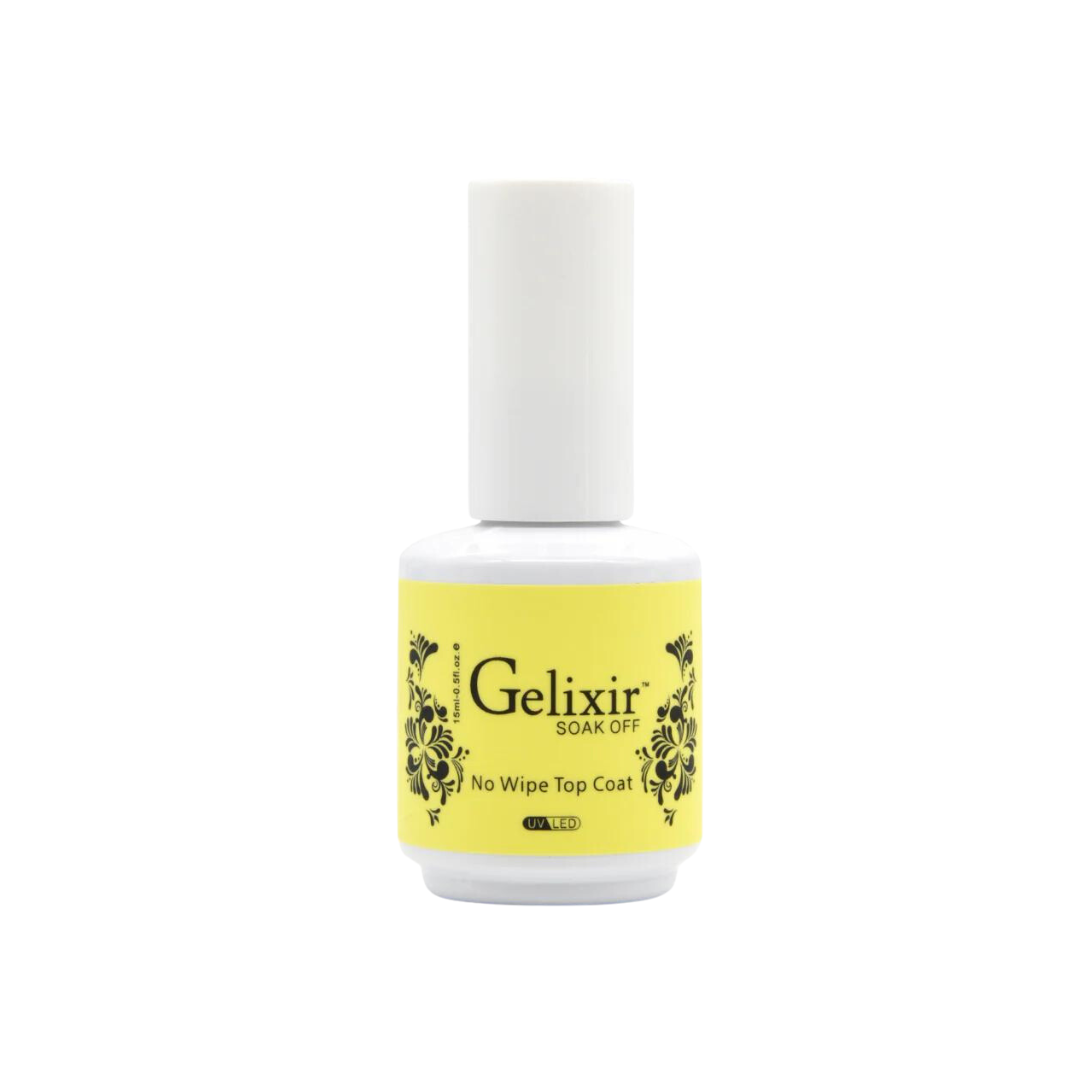Gelixir Soak Off No Wipe Topcoat 0.5 oz Gelixir