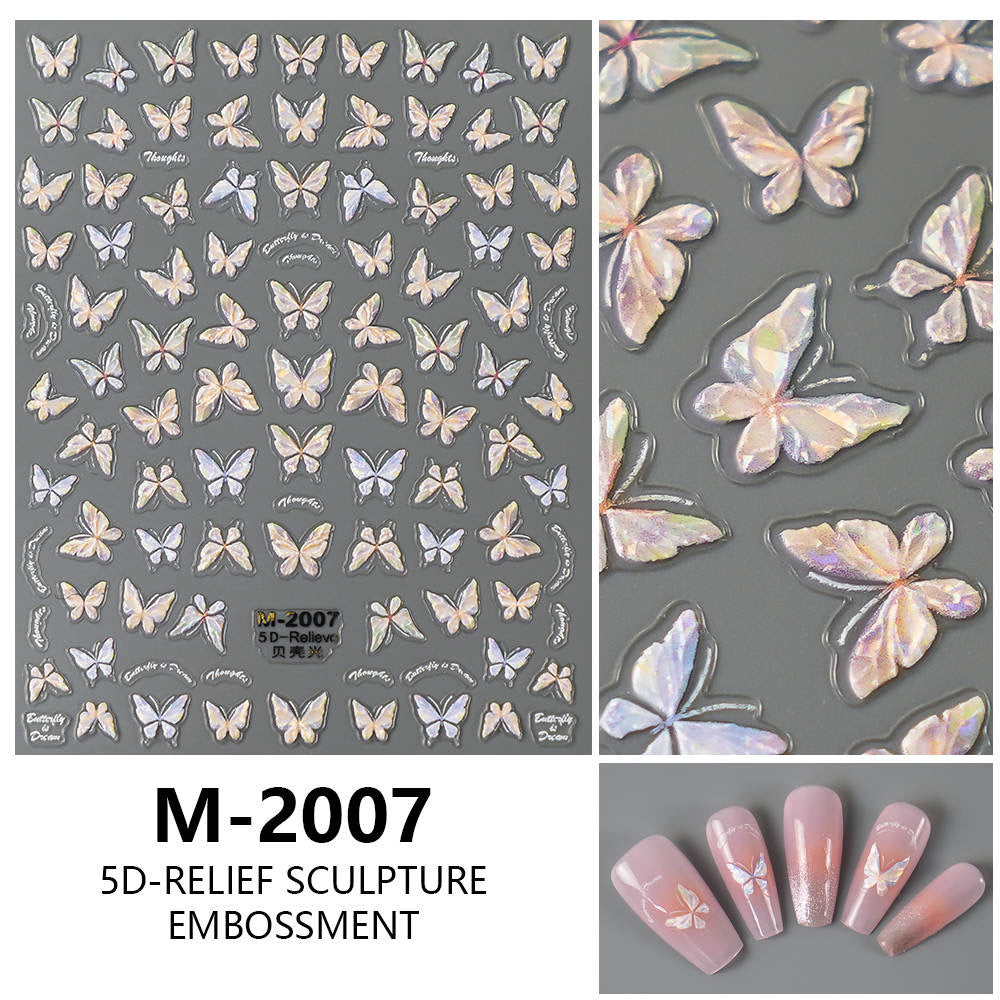Nail Sticker 5D Butterfly M2007 Premier Nail Supply