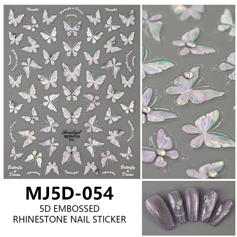 Nail Sticker 5D Butterfly MG5D054 Premier Nail Supply