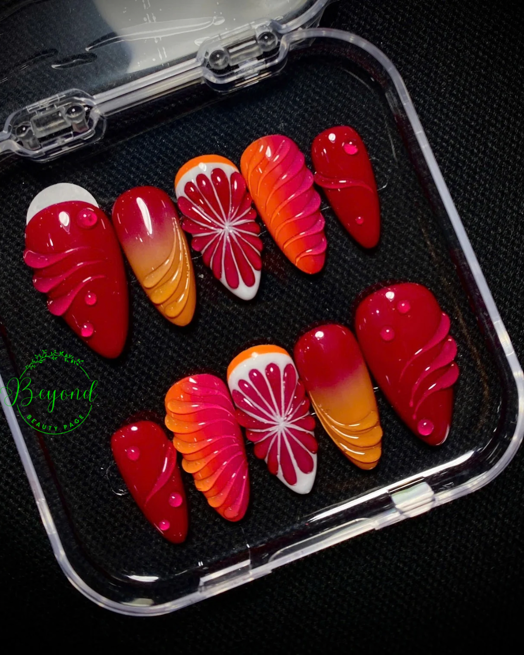 Handmade Luxury Press on nail Beyond Beauty Page