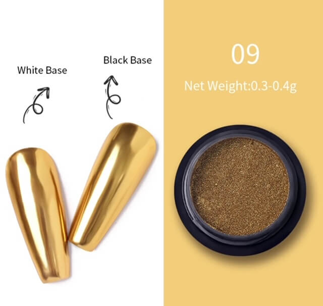 Medina Gold Chrome Nail Powder