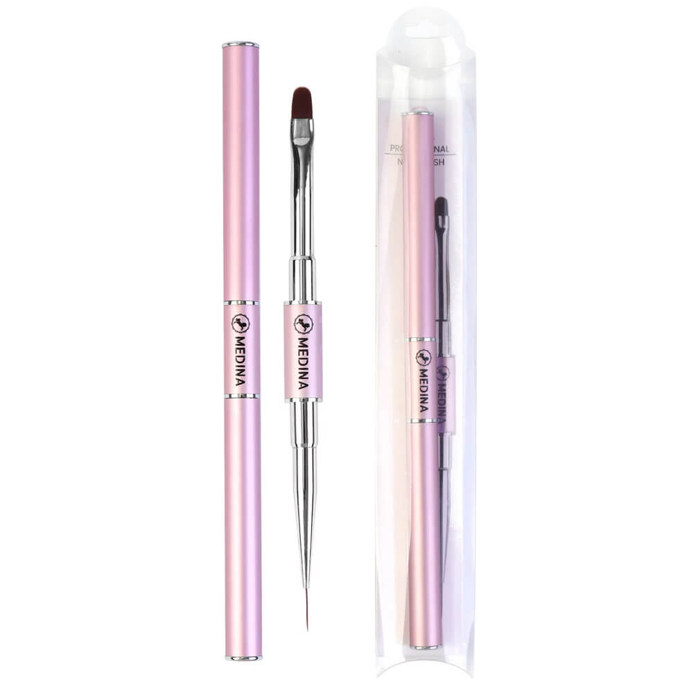 Medina - Dual Fine Liner and Gel Builder Brush #76738 Medina