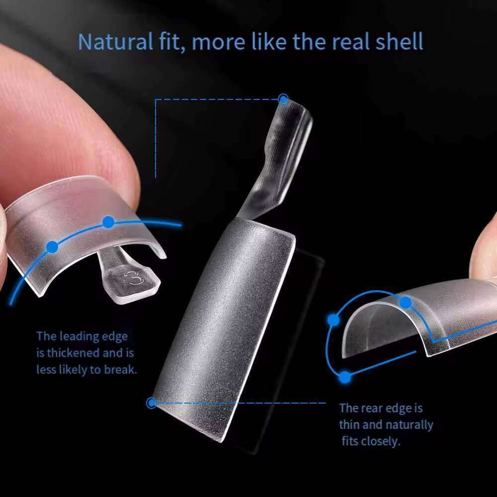 Toenail Tips Half Cover Square Extensions Premier Nail Supply