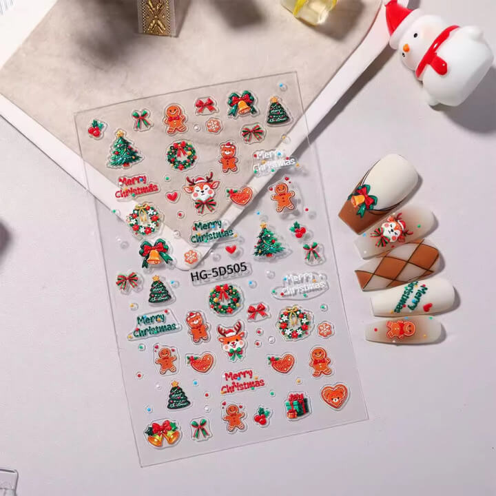 Nail Sticker Merry Christmas #HG5D505 Premier Nail Supply