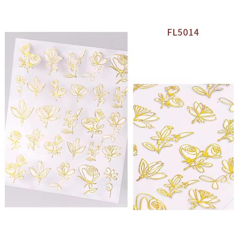 Nail Sticker Flowers #FL5014 Premier Nail Supply