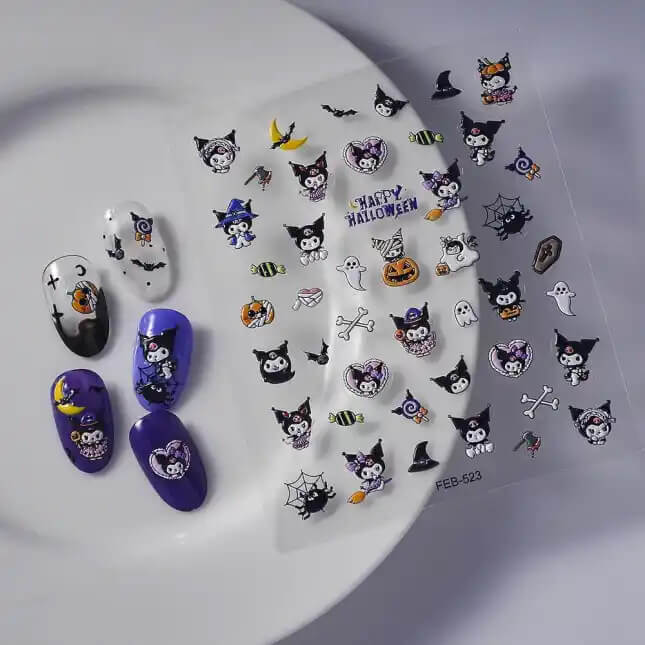 Nail Sticker Halloween Kuromi FEB523 Premier Nail Supply