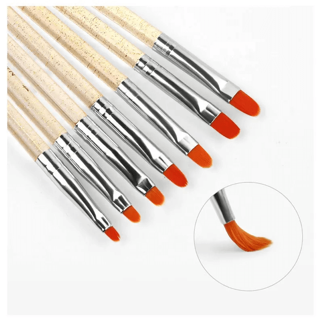 7pcs/Gel Nail Art Brush set Premier Nail Supply