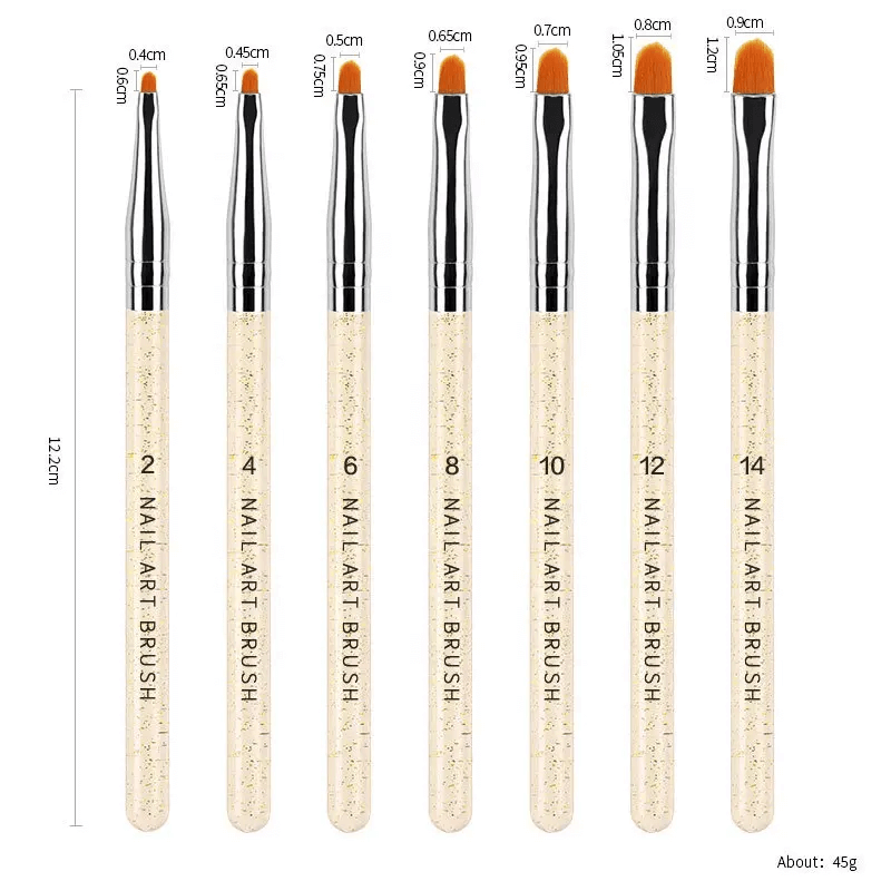 7pcs/Gel Nail Art Brush set Premier Nail Supply
