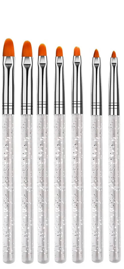 7pcs/Gel Nail Art Brush set Premier Nail Supply