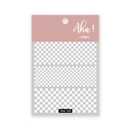 Nail Sticker White Plaid #Aha020 Premier Nail Supply