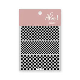 Nail Sticker Black Plaid #Aha020 Premier Nail Supply