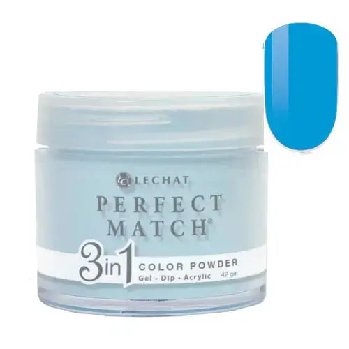 LeChat Perfect Match Dip Powder - Blue-Tiful Smile 1.48 oz - #PMDP258 LeChat