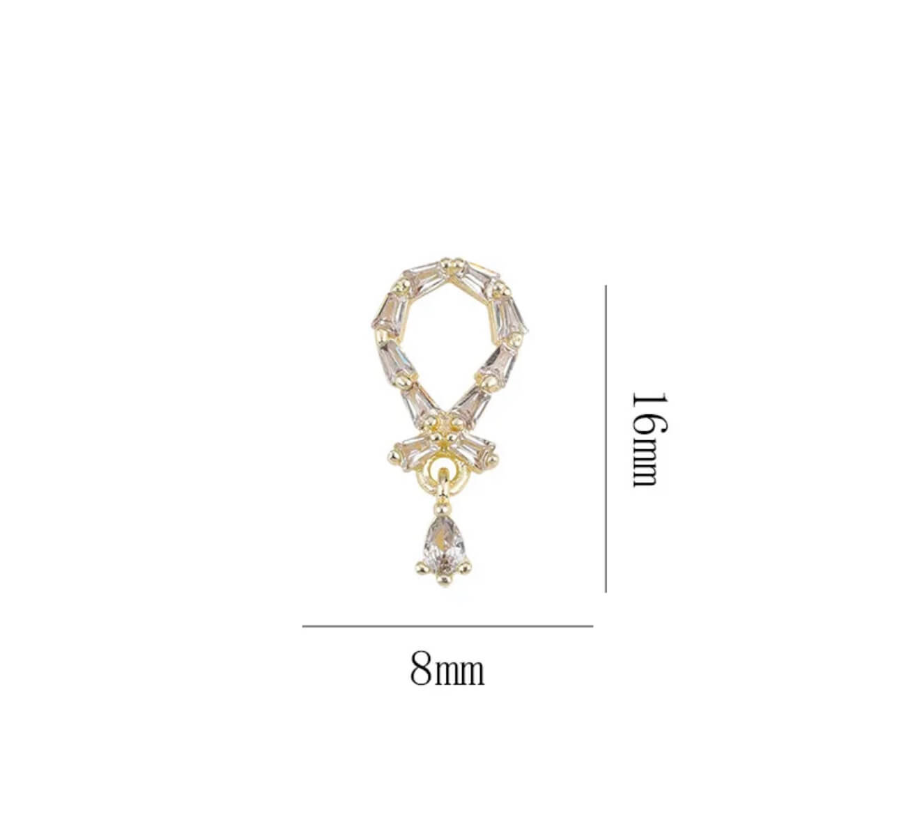 Nail Charm 3D Diamond Bell 2pcs/bag Beyond Beauty Page