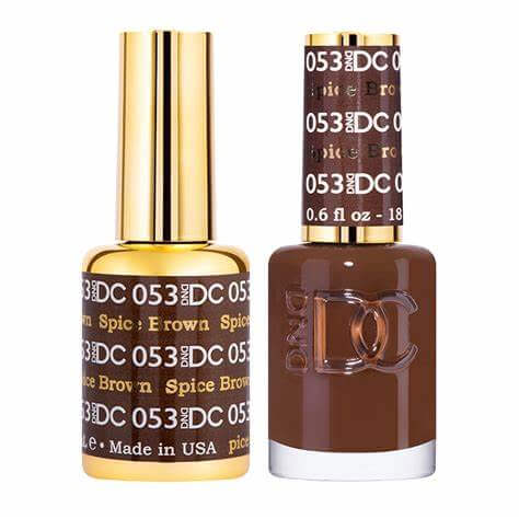 DND DC Gel Nail Polish - Spiced Brown #053 DND