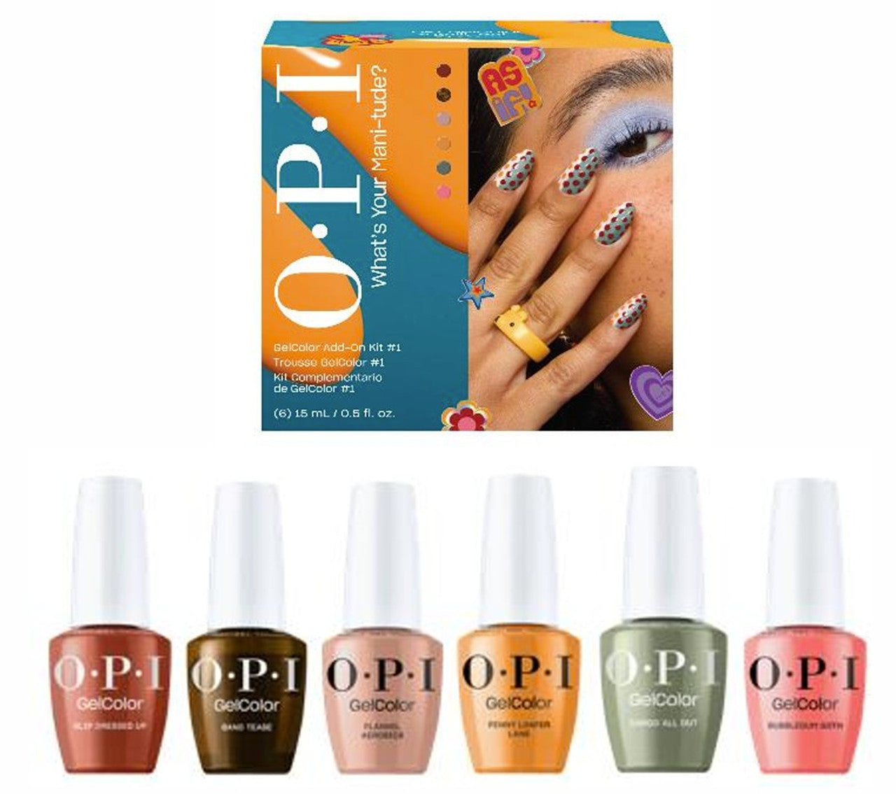 OPI GelColor Intelli-Gel Set - What's Your Mani‑tude GelColor Add-On Kit #2 Collection OPI