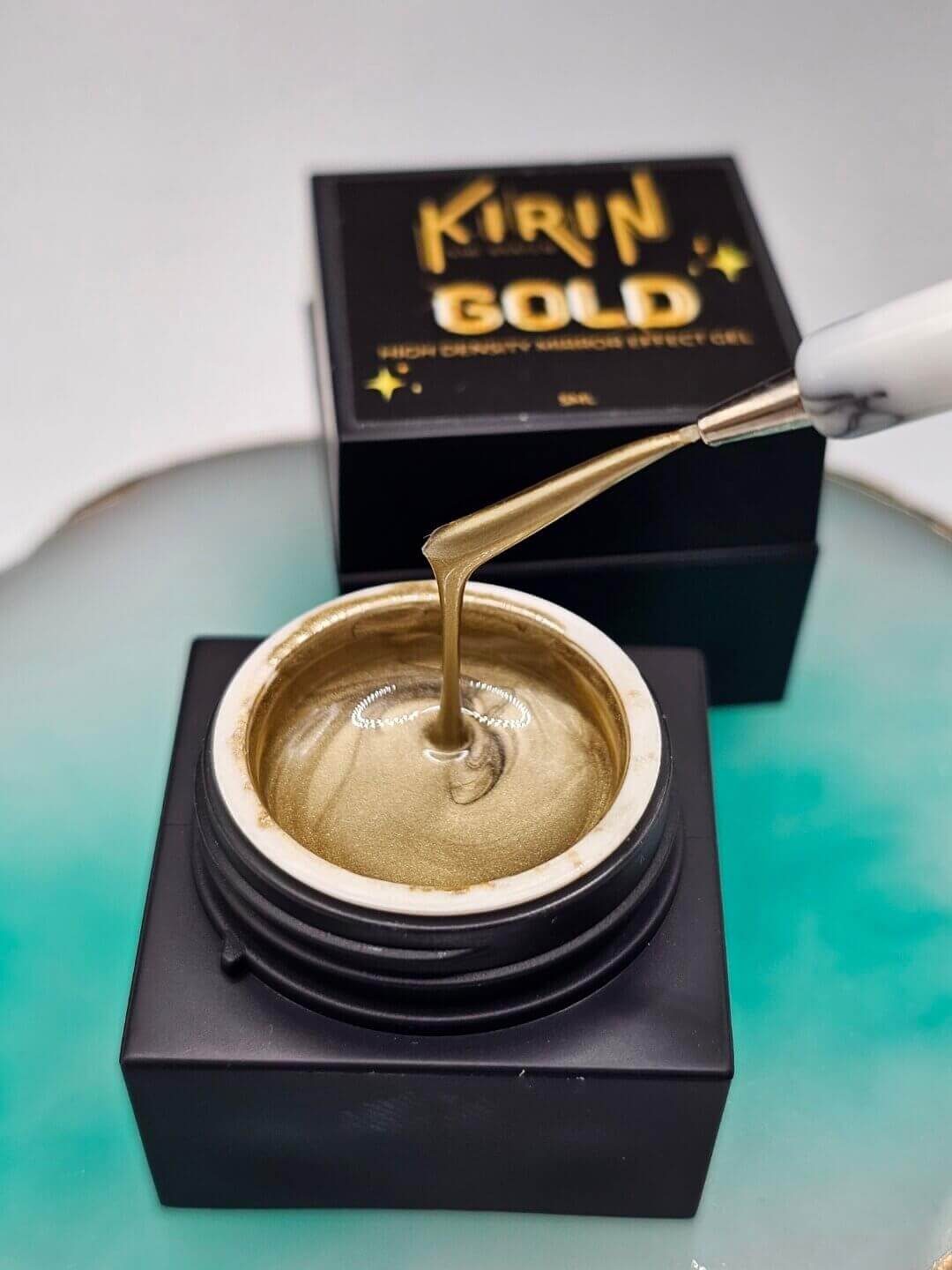Kirin- Metallic Painting Gel Nail Polish Gold 5ml Premier Nail Supply